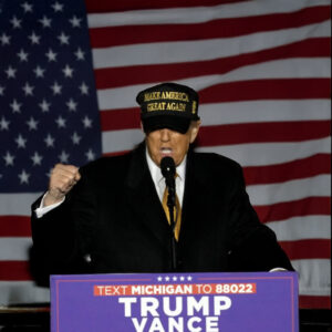 Black and gold maga hat cap