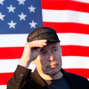 Black elon maga hat