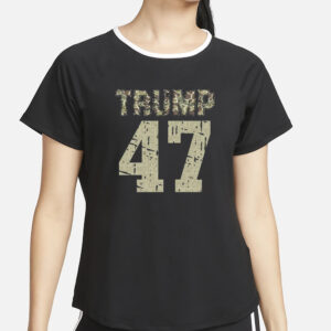 Camo Trump 47 T-Shirt1