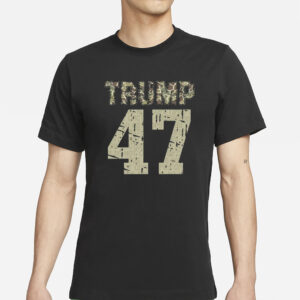 Camo Trump 47 T-Shirt2