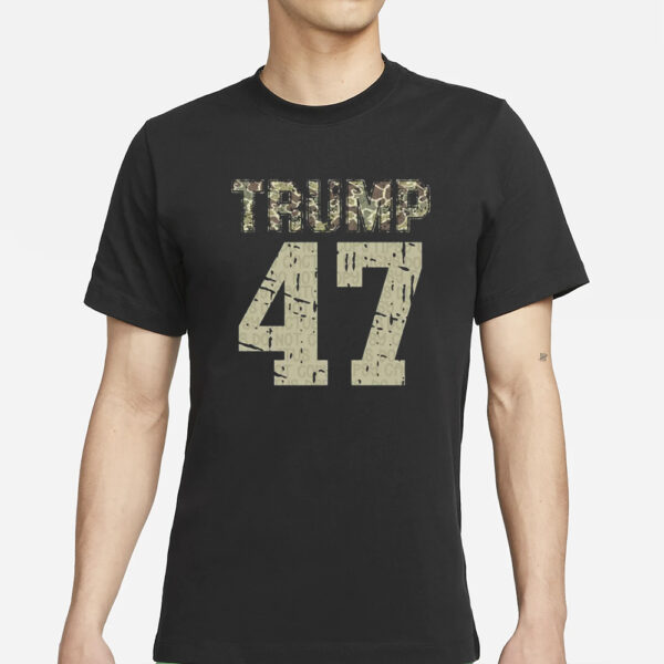 Camo Trump 47 T-Shirt2