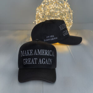 Christmas Trump Dark MAGA Hat Cap