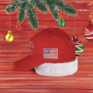 Christmas Trump MAGA 47 Red Hat Cap