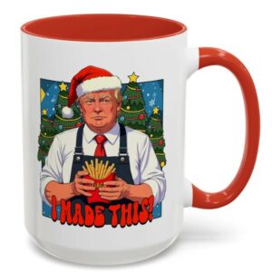 Christmas Trump mcdonalds mug Funny Donald Trump Santa mug MAGA 2024 santa Christmas Mugs