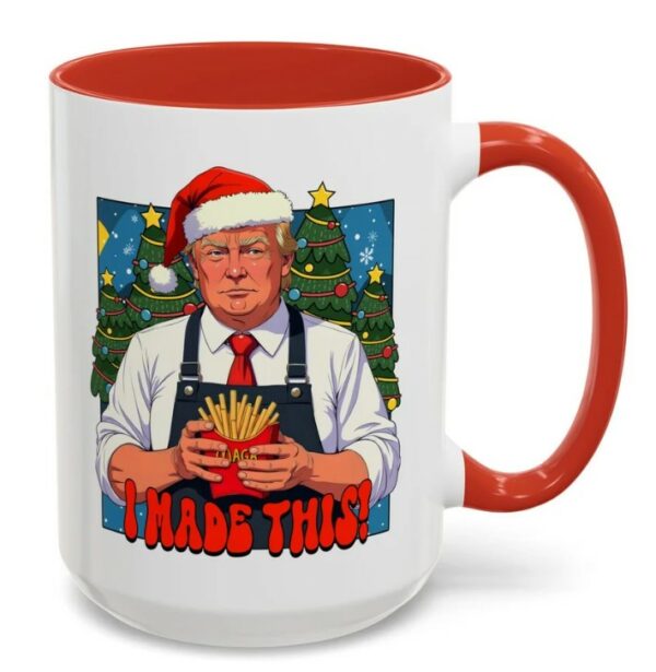 Christmas Trump mcdonalds mug Funny Donald Trump Santa mug MAGA 2024 santa Christmas Mugs