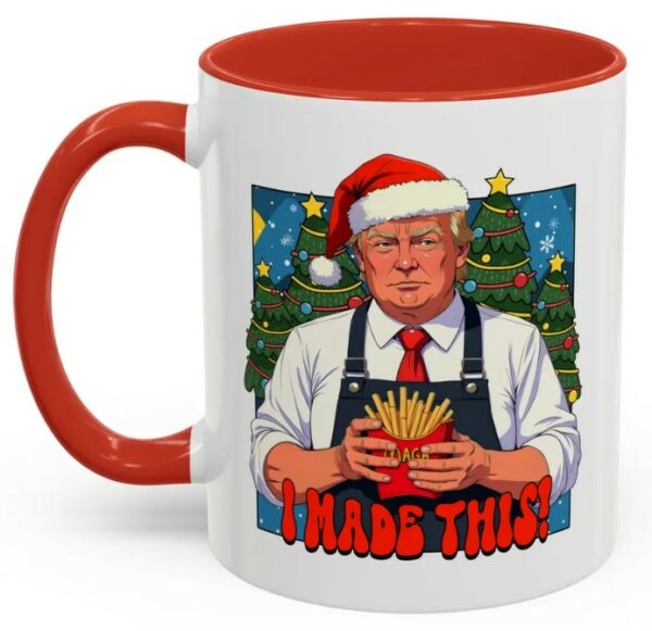 Christmas Trump mcdonalds mug Funny Donald Trump Santa mug MAGA 2024 santa Christmas Mugs1