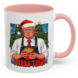 Christmas Trump mcdonalds mug Funny Donald Trump Santa mug MAGA 2024 santa Christmas Mugs3