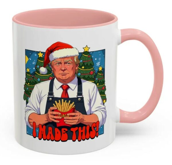 Christmas Trump mcdonalds mug Funny Donald Trump Santa mug MAGA 2024 santa Christmas Mugs3