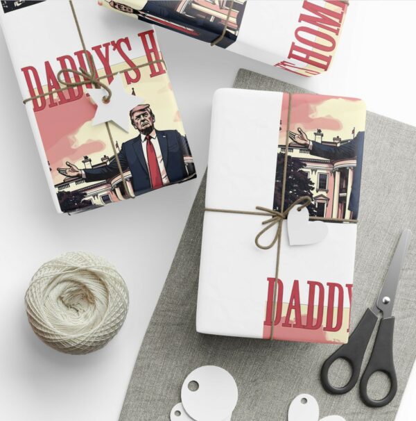 Daddys Home White House Wrapping PaperS