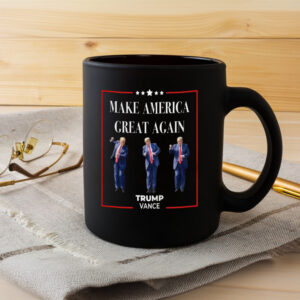 Dancing Trump Vance Mug, Funny Trump Mug3