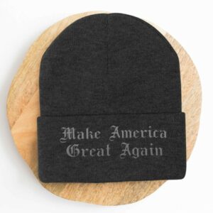 Dark Gothic MAGA Beanie Hat