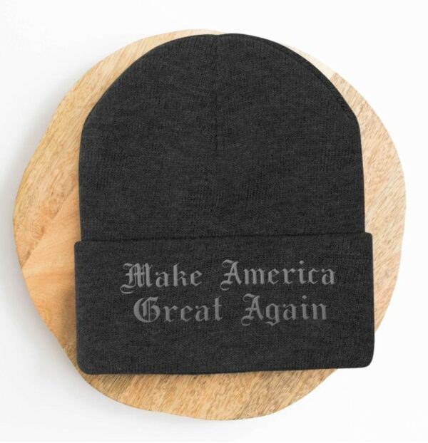 Dark Gothic MAGA Beanie Hat