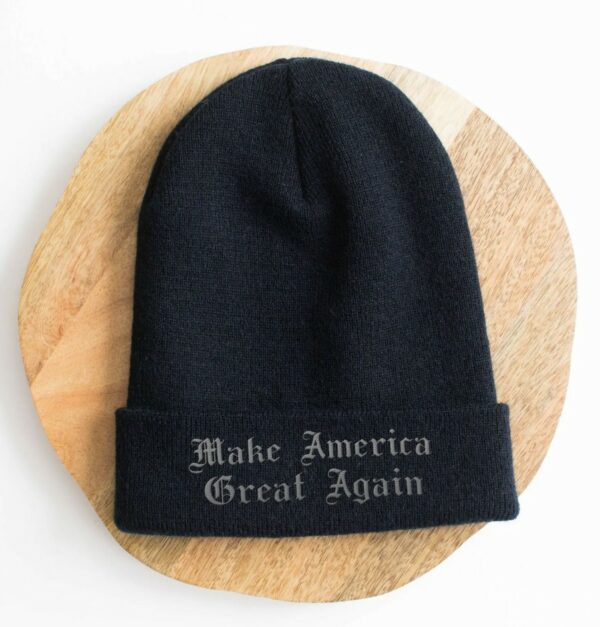 Dark Gothic MAGA Beanie Hats