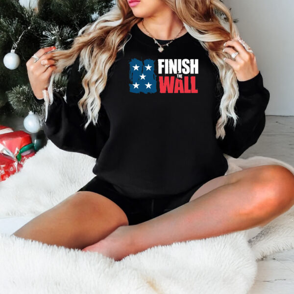 Donald J Trump Shirt, Finish The Wall T-shirt1