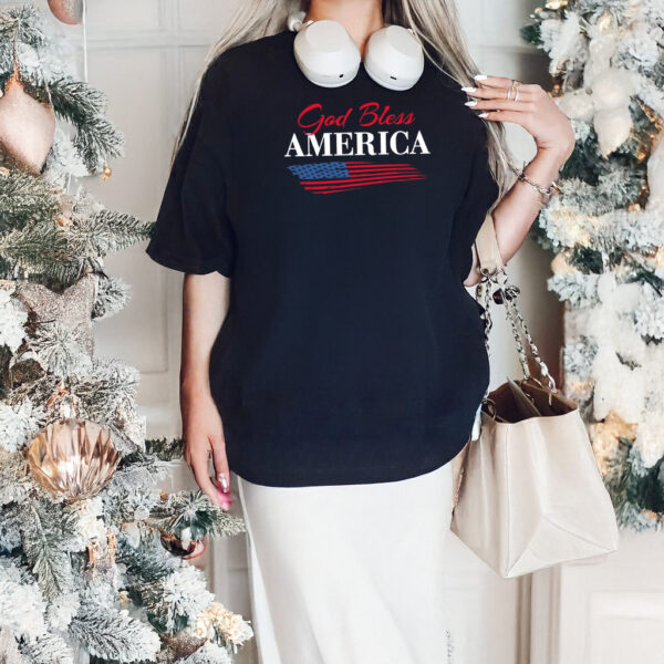 Donald J Trump Shirt, God Bless America Tee2