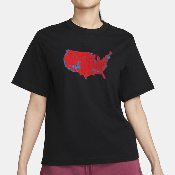 Donald Trump 2024 Election Results Map T-Shirt1