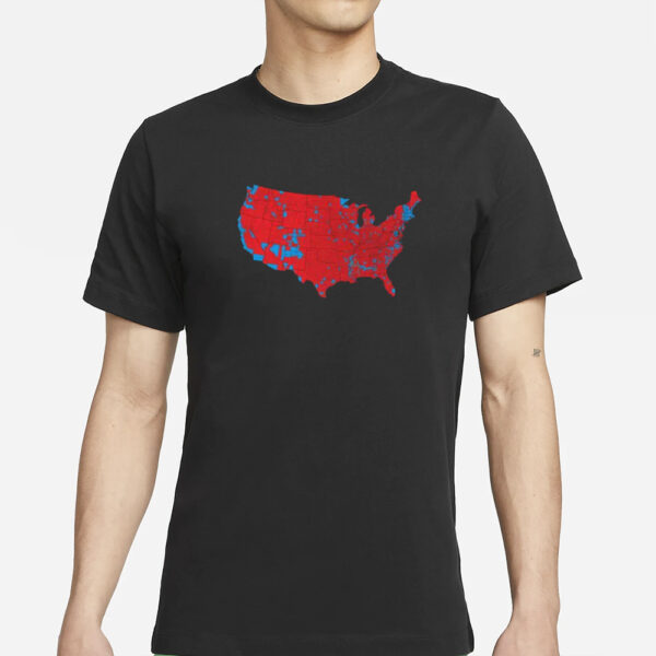 Donald Trump 2024 Election Results Map T-Shirt2