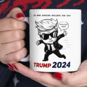 Donald Trump 2024 Mug Cute Illustration Cartoon Mug Fun Political Mugs2