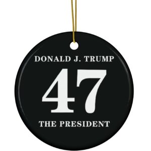 Donald Trump 47 The President Ornament USA