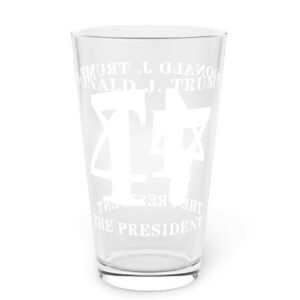 Donald Trump 47 The President Pint Glass US