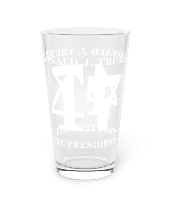 Donald Trump 47 The President Pint Glass US