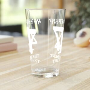 Donald Trump 47 The President Pint Glass US Pro