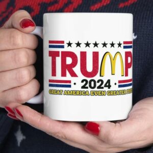 Donald Trump McDonalds Mug Conservative 2024 USA Patriotic Mugs