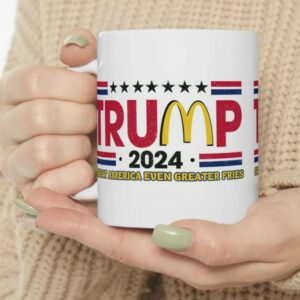 Donald Trump McDonalds Mug Conservative 2024 USA Patriotic Mugs1