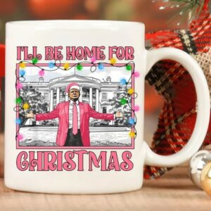 Donald Trump Mug,White House, Trump Christmas Lights, Election 2024, Make American Great Again Mugs