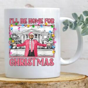 Donald Trump Mug,White House, Trump Christmas Lights, Election 2024, Make American Great Again Mugs1