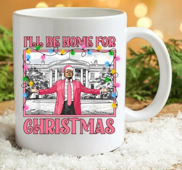 Donald Trump Mug,White House, Trump Christmas Lights, Election 2024, Make American Great Again Mugs3