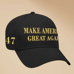 Embroidered Gold MAGA Hats