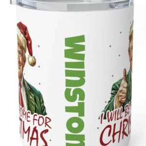 Funny Trump Insulated Coffee Mug, I'll Be Home For Christmas Mugs1