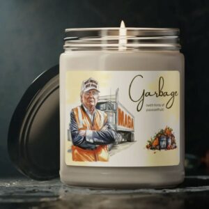 Garbage Truck Trump Scented Soy Candle USA