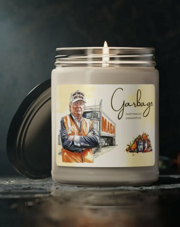 Garbage Truck Trump Scented Soy Candle USA