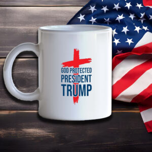 God Bless Trump,God Protected President Trump Mug1