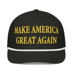 Gold Dark MAGA Golf Rope Hats