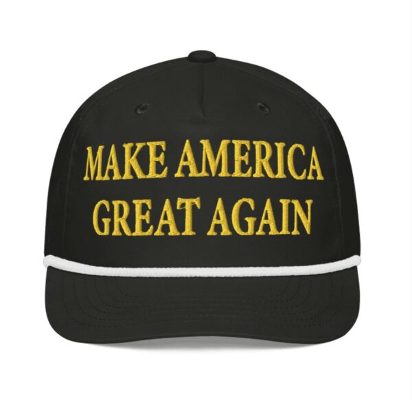 Gold Dark MAGA Golf Rope Hats