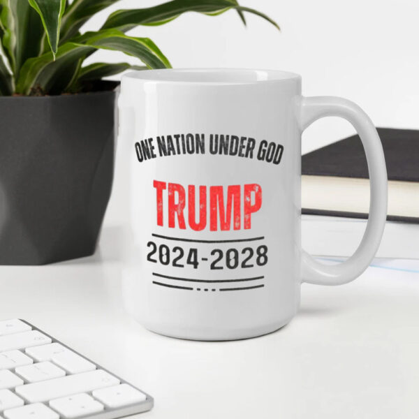 Gold One Nation Under God Mug