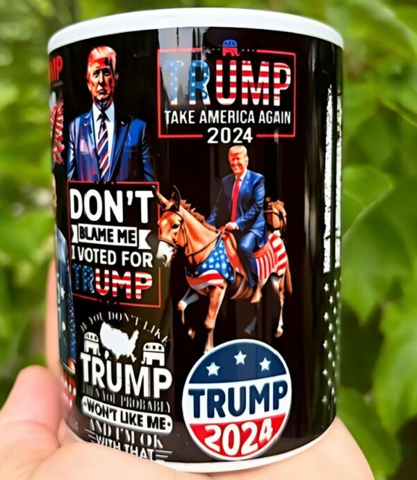 Handmade Trump Mug, Trump Supporter Gift, Trump Slogans Mug, Dad Trump Mugs2