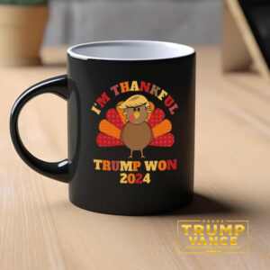 I'm Thankful Trump Won Mug, Trump Mug