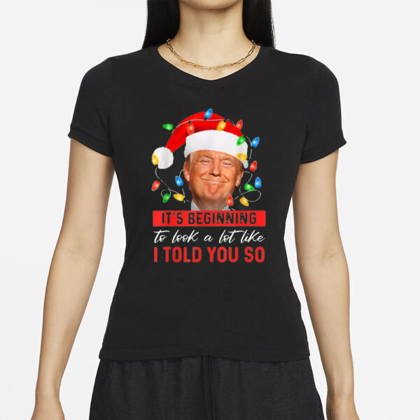 It's Beginning The Look A Lot Like I Told You So Trump Shirts