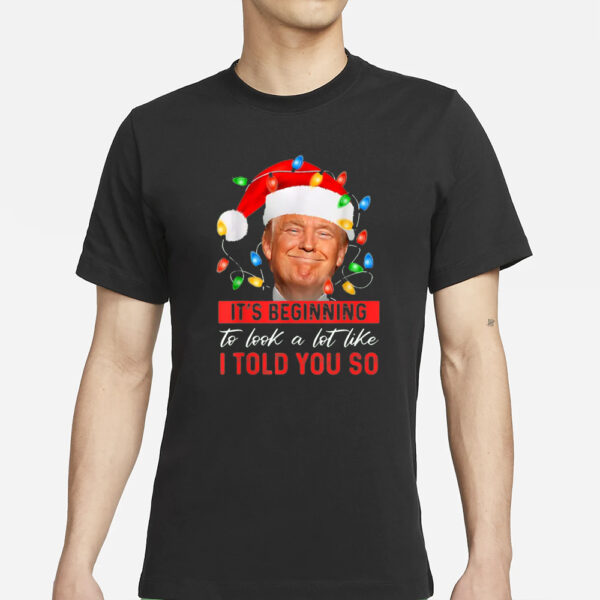 It's Beginning The Look A Lot Like I Told You So Trump Shirts2