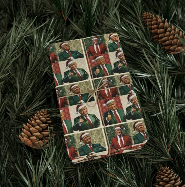 Jolly Trump Christmas Wrapping Paper US