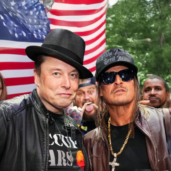 Kid Rock at UFC 309 Dark Gothic MAGA hat