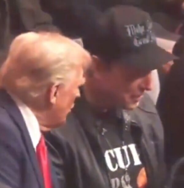 Kid Rock at UFC 309 Dark Gothic MAGA hat USA