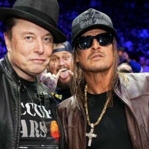 Kid Rock at UFC 309 Dark Gothic MAGA hats