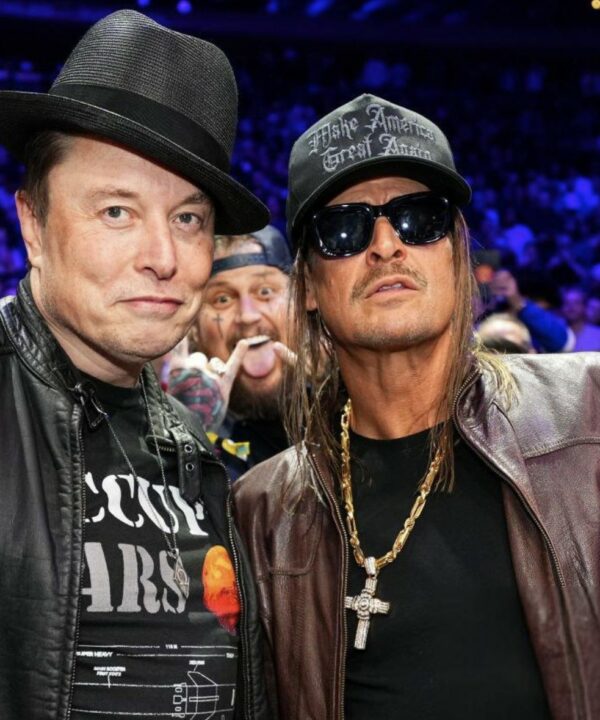 Kid Rock at UFC 309 Dark Gothic MAGA hats