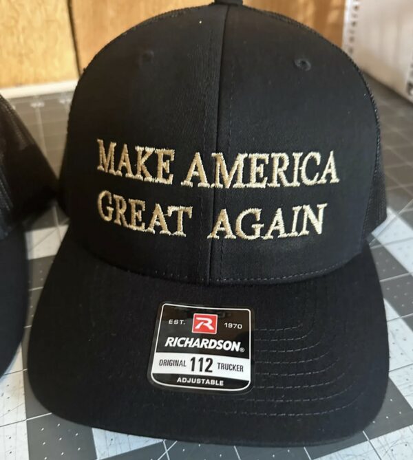 MAGA All black and Gold Hat