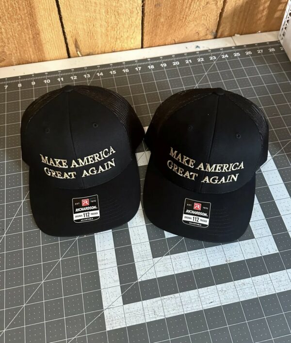 MAGA All black and Gold Hat US